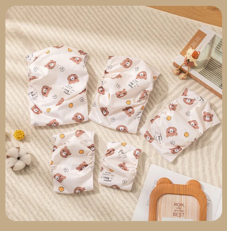 Reusable dog diaper belly band with cartoon paw print design, male dog sanitary pant, leakproof polyester with fastener tape