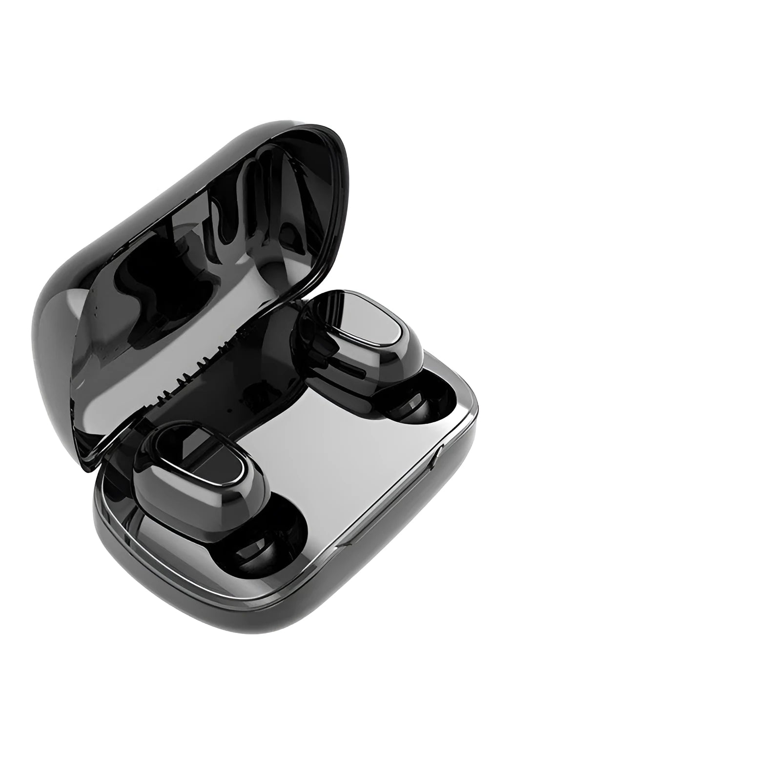 TWS bluetooth headset with charging case in black colour