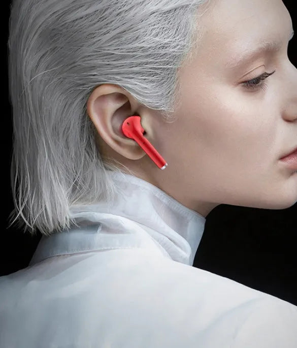 Fashion lipstick Bluetooth earphone in-ear noise reduction earbuds with charging case, Bluetooth 5.0, stereo sound, 10-hour battery, power display