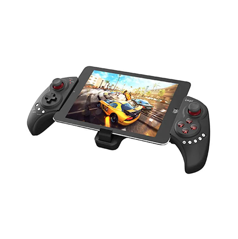 Wireless telescopic game controller holding mobile phone with ABS plastic construction and USB connection
