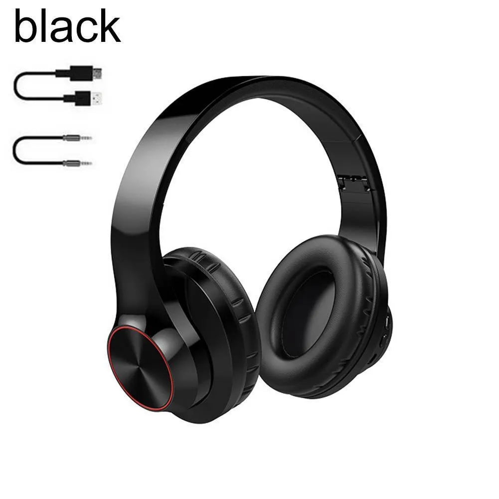 A11 wireless Bluetooth headset with over-ear head-mounted design in blue colour