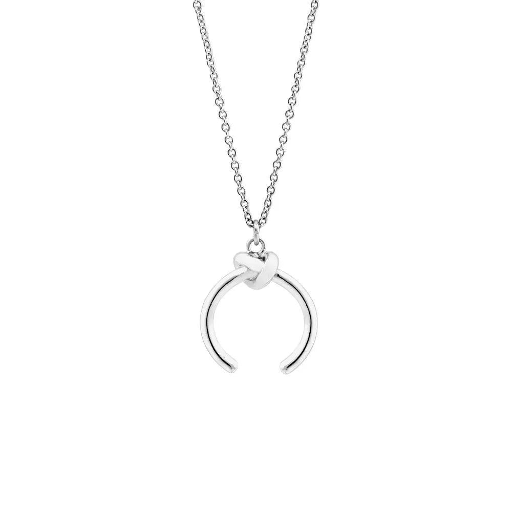 Vintage geometric pendant necklace with adjustable chain in gold or silver electroplated finish