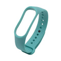 Silicone sport strap replacement for Xiaomi Mi Band 3 in multiple colours including black, red, blue, and yellow