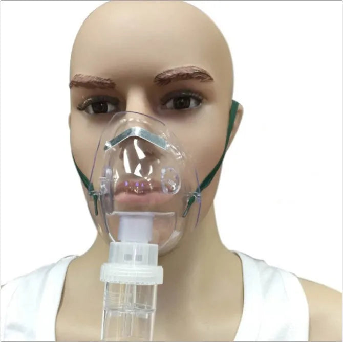 Close-up of a soft rubber strap designed to loop through face mask ear loops for ear pressure relief.