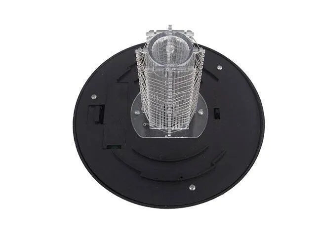 Solar insect killing mosquito lawn lamp black 42cm height ABS material UV purple light for garden
