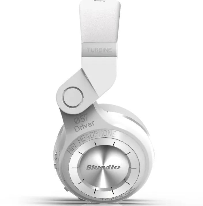 Blue String T2 Smart Edition Bluetooth headphones in black or white with folding metal design