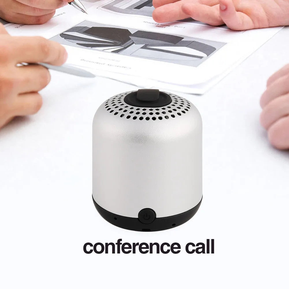 Hieha XQ11 cylindrical portable Bluetooth speaker in black, gold, pink, red, or silver colour.