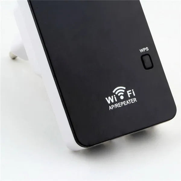 300Mbps Wireless-N Mini Router with two antenna symbols, compact for travel