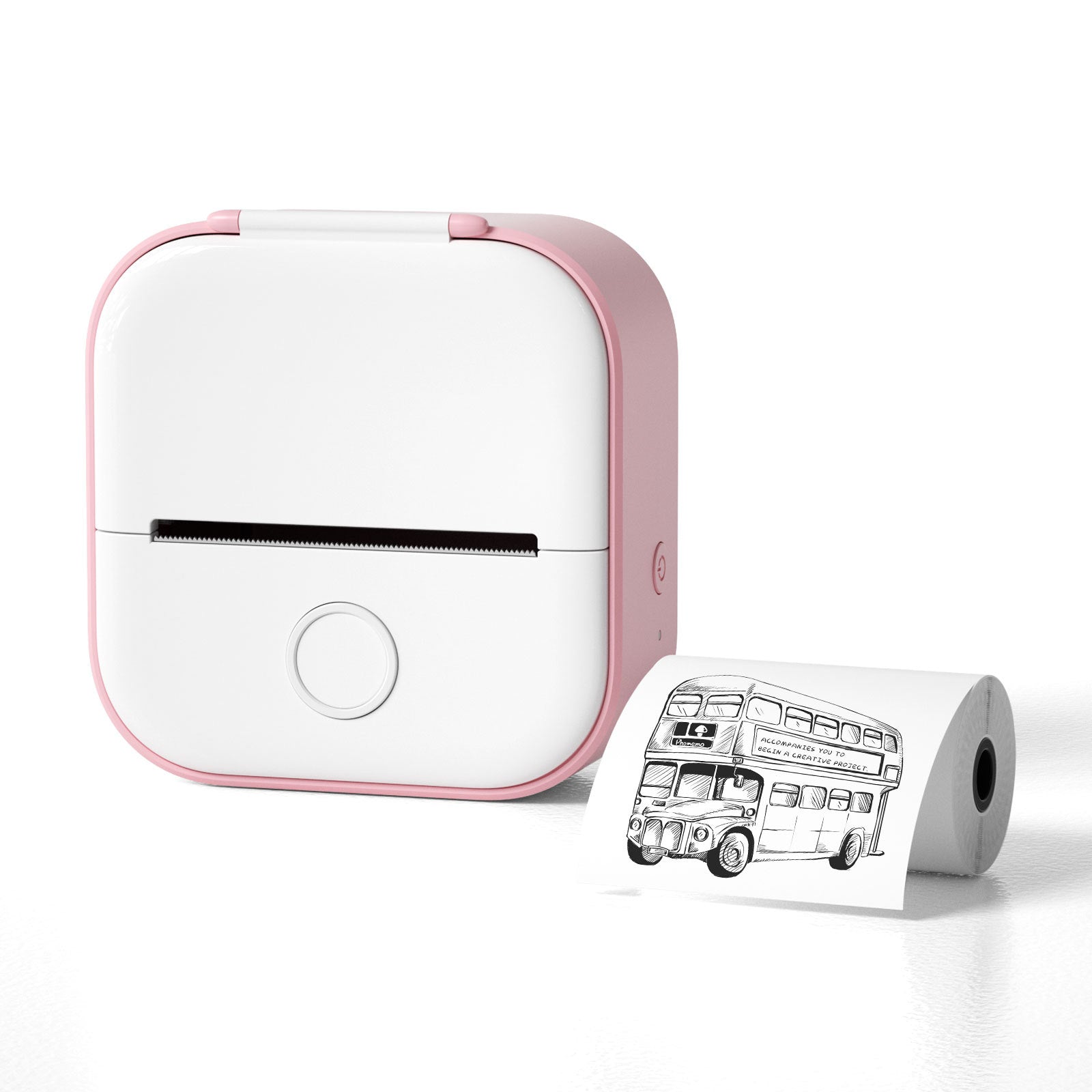 Portable Mini Thermal Printer - Wireless Inkless Bluetooth Label & Photo Maker for Study Notes, Home Organisation & Price Tags
