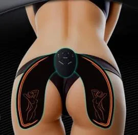 EMS hip muscle training stimulator with gel pads and remote controller for belly and buttock slimming