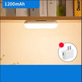 White or black magnetic USB rechargeable LED table lamp with touch control on a wooden desk