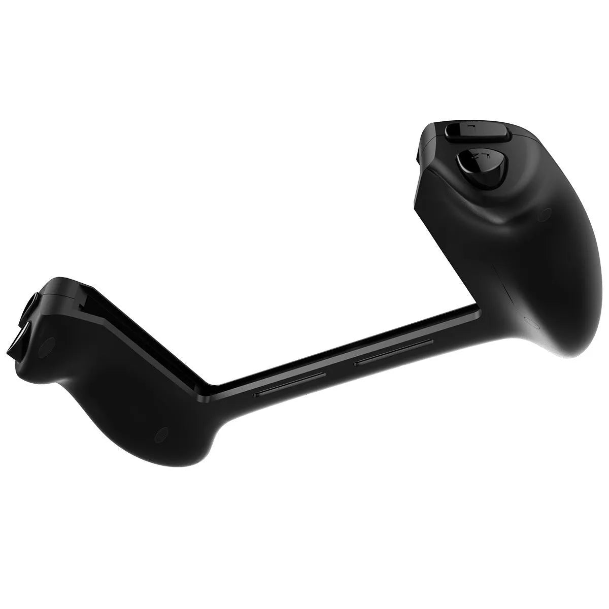 Black Bluetooth wireless gamepad for Nintendo Switch with ergonomic grip and textured joystick