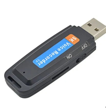 SK-001 USB 2.0 flash drive plastic shell black white 8GB 16GB 32GB voice card creative gift