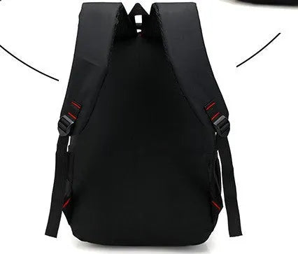 Lightweight Oxford fabric backpack for teenagers with padded straps and side pockets