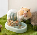 Creative cactus automatic hamster feeder 190ml grain storage Milky Mint Green or Vanilla Warm Yellow