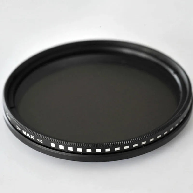 Adjustable multi-diameter camera neutral density filter with ND2 ND4 ND8 ND400 gradings