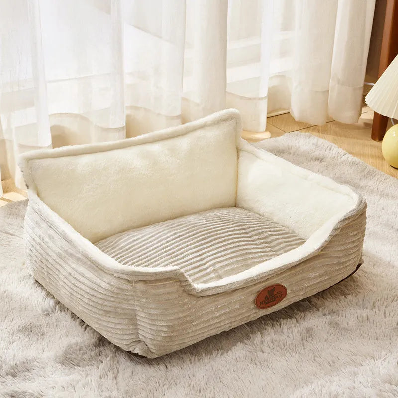 Universal washable pet kennel bed for small and medium dogs, Coffee colour, 50x60cm