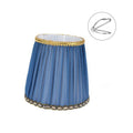 Purple Wheat fabric lampshade in black bubble pattern for crystal chandelier or wall lamp, 80x130x120mm