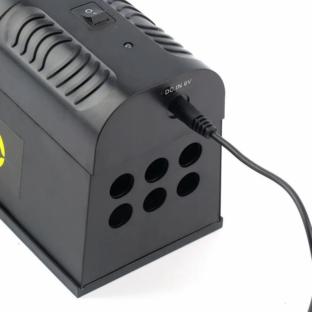 Black high voltage trigger rodent killer electronic pest control device with dimensions 208x115x75mm