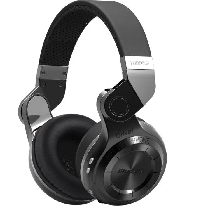 Blue String T2 Smart Edition Bluetooth headphones in black or white with folding metal design