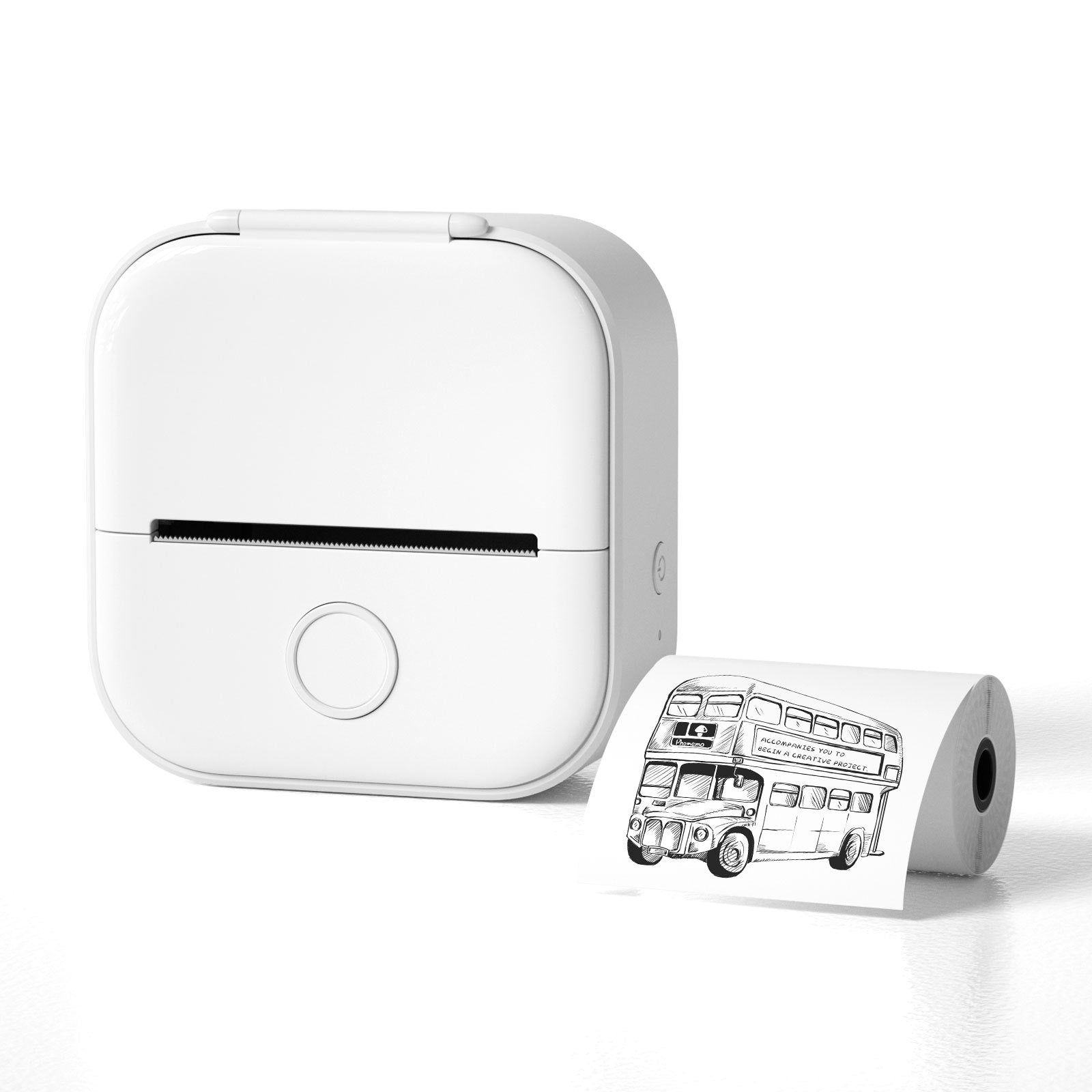 Portable Mini Thermal Printer - Wireless Inkless Bluetooth Label & Photo Maker for Study Notes, Home Organisation & Price Tags