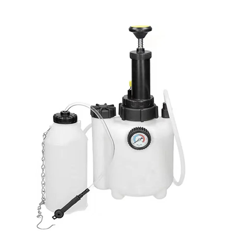 White 3 litre brake oil tank replacement tool for automotive brake fluid changes