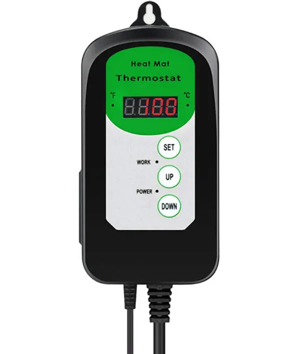 Simple household digital display temperature and humidity controller BH1912020 with clear front panel showing readings