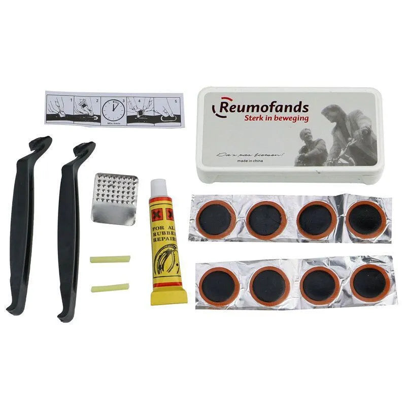 Thickened soft silicone bicycle saddle cushion with PU leather cover, waterproof protector, wrench and tire patch set