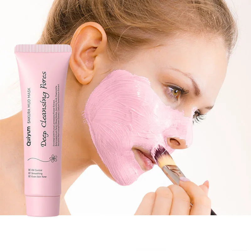 Cherry blossom mud mask 30g in packaging, a facial mask for cleansing and moisturising