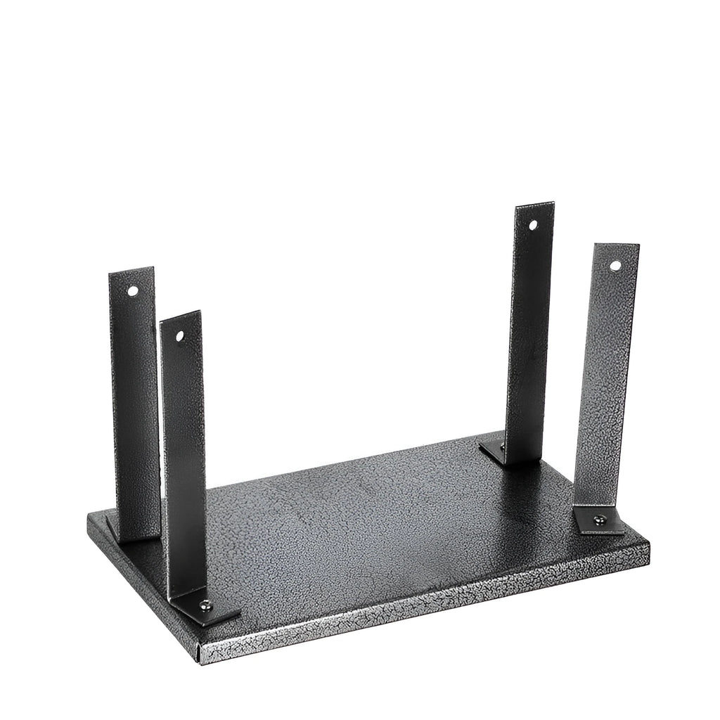 Black iron flip chip bracket for portable electric planers measuring 285mm length