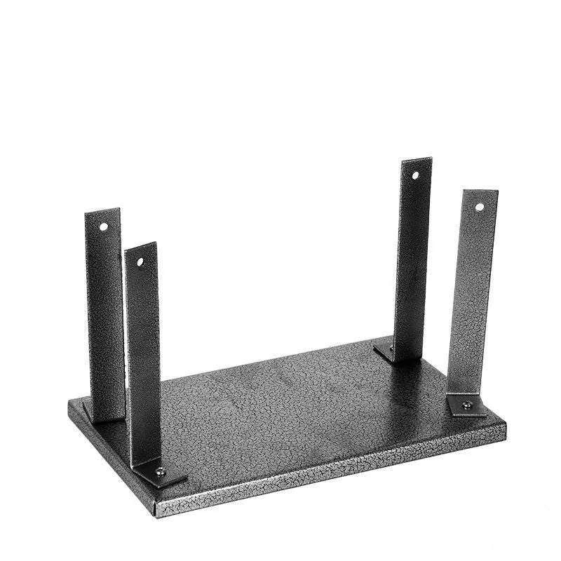 Black iron flip chip bracket for portable electric planers measuring 285mm length