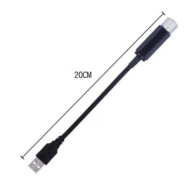 USB-powered 5W LED car roof star light in purple starry sky finish with aluminium housing for GM vehicles