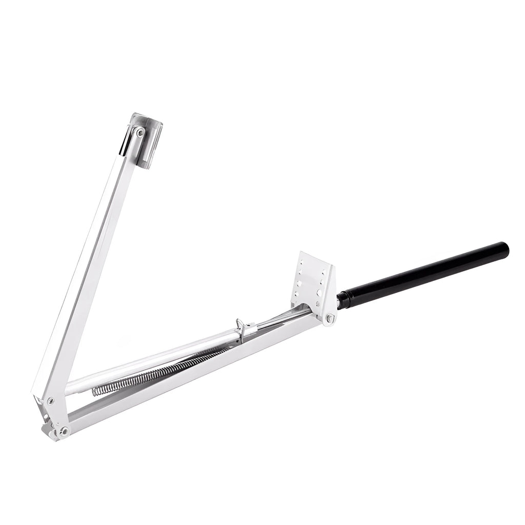 Automatic aluminium alloy greenhouse window opener with silver and black finish, 45cm opening, temperature adjustable