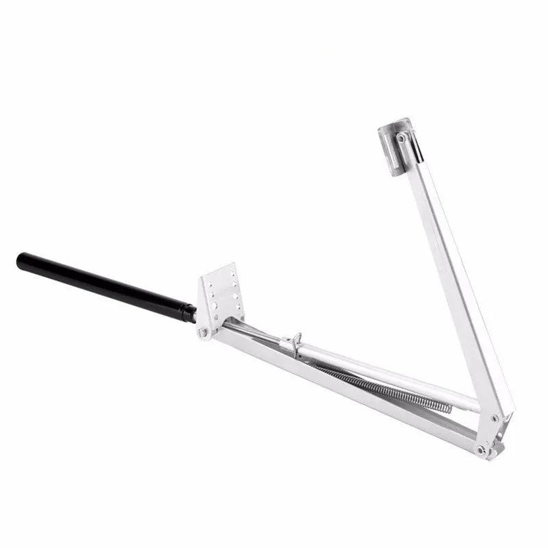 Automatic aluminium alloy greenhouse window opener with silver and black finish, 45cm opening, temperature adjustable