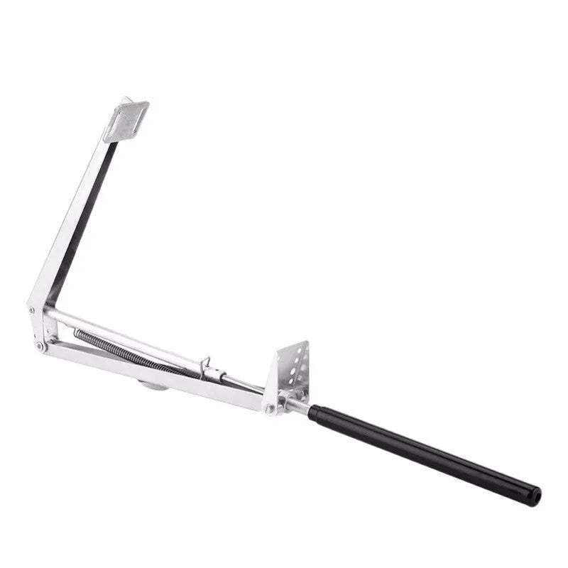 Automatic aluminium alloy greenhouse window opener with silver and black finish, 45cm opening, temperature adjustable