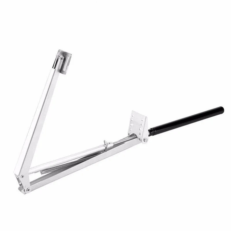 Automatic aluminium alloy greenhouse window opener with silver and black finish, 45cm opening, temperature adjustable