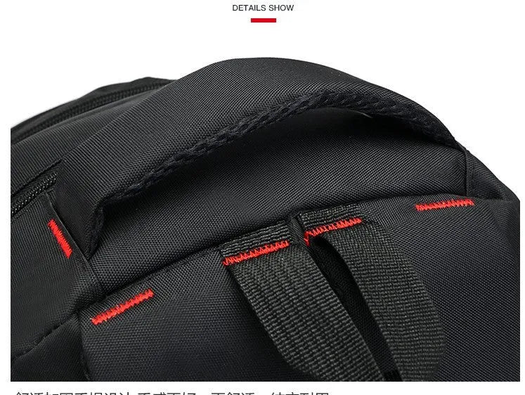 Lightweight Oxford fabric backpack for teenagers with padded straps and side pockets