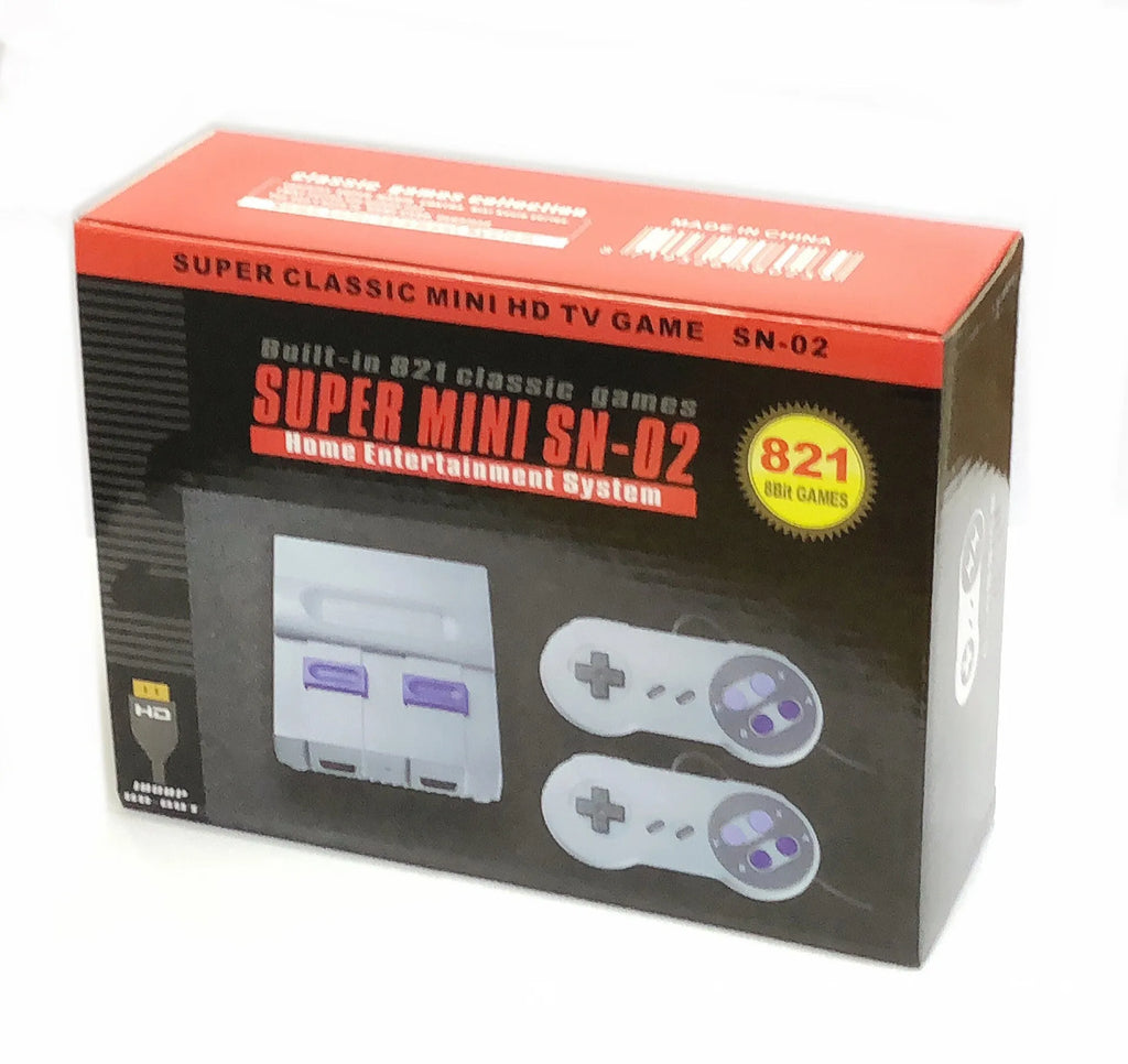 FC Red And White Classic TV Game Console in grey with HDMI output for retro 8-bit gaming