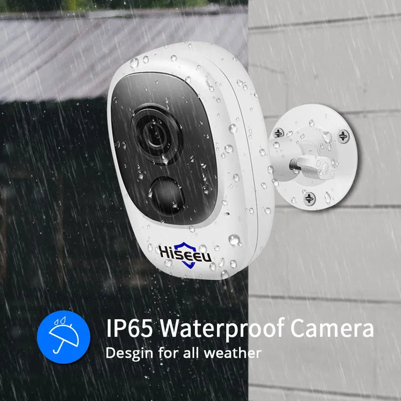 White indoor dome network camera 1080P night vision low-power battery remote monitoring on ceiling