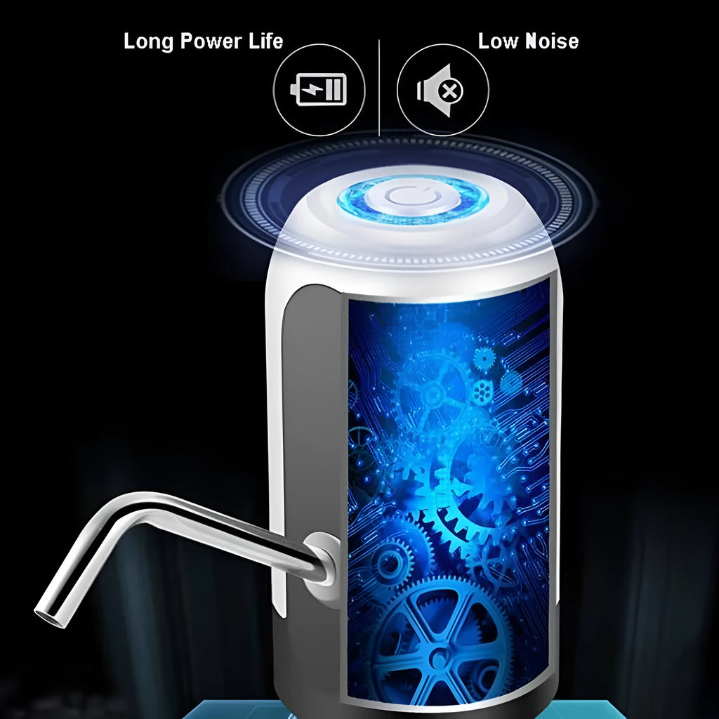 Electric water pump 13x7.5cm USB rechargeable black or white automatic water absorber for bottles