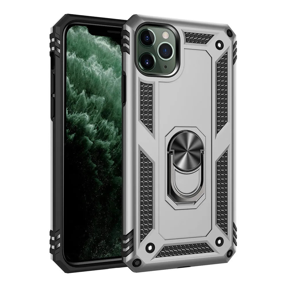 Compatible Apple iPhone anti drop TPU PC phone case in dark green for iPhone 12