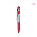 4-in-1 folding light pen mobile phone holder in black plastic, with pen tip and LED light visible