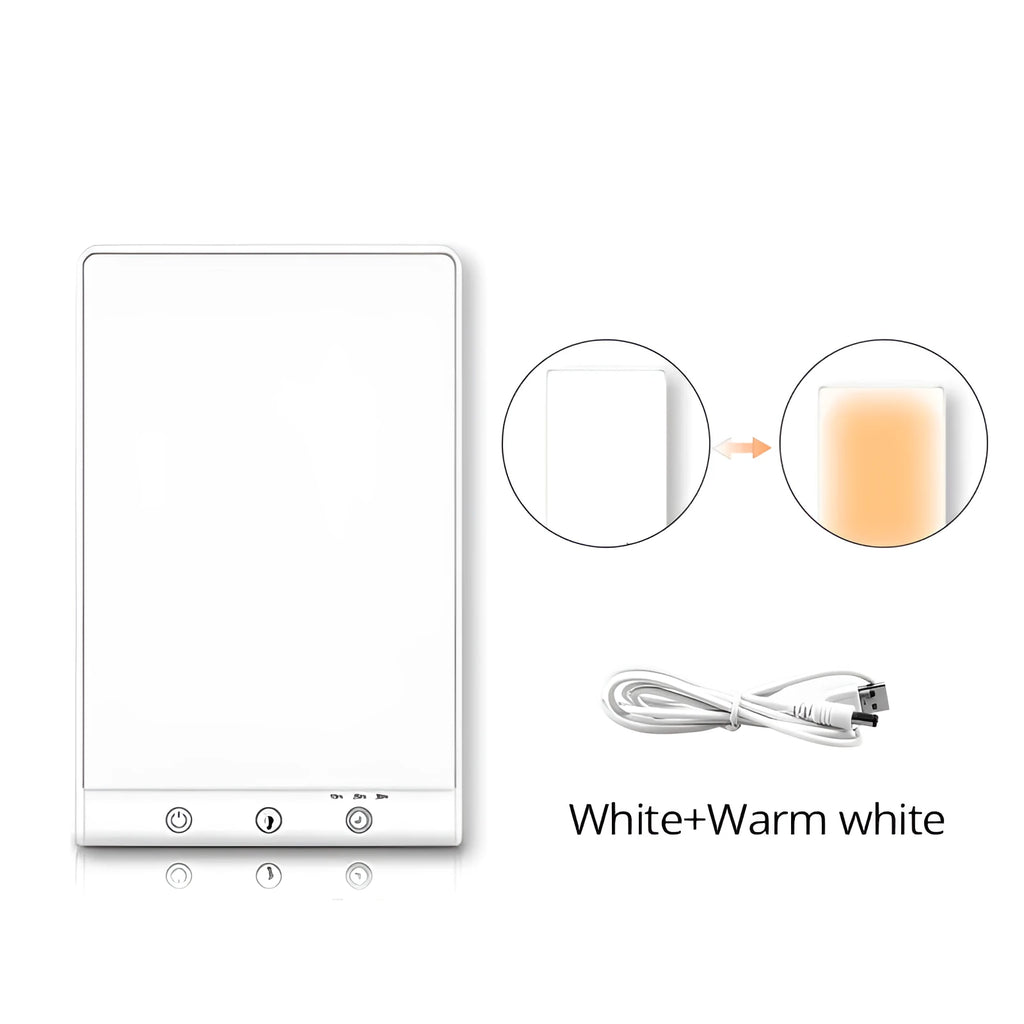 Cost-effective light therapy lamp with touch switch and USB interface in modern simple style