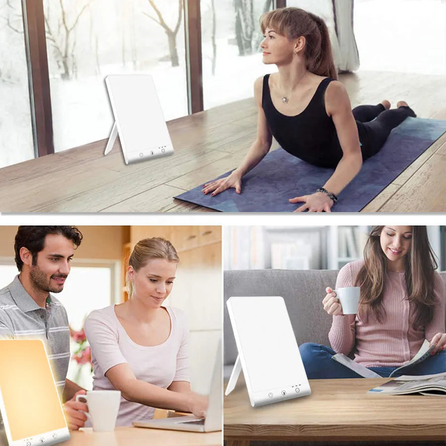 Cost-effective light therapy lamp with touch switch and USB interface in modern simple style