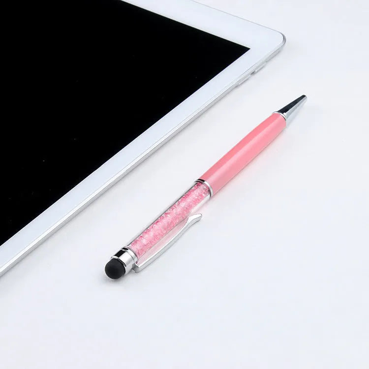 Luxury crystal capacitive pen touch screen stylus 14.5cm in multiple colour options for phone and tablet use