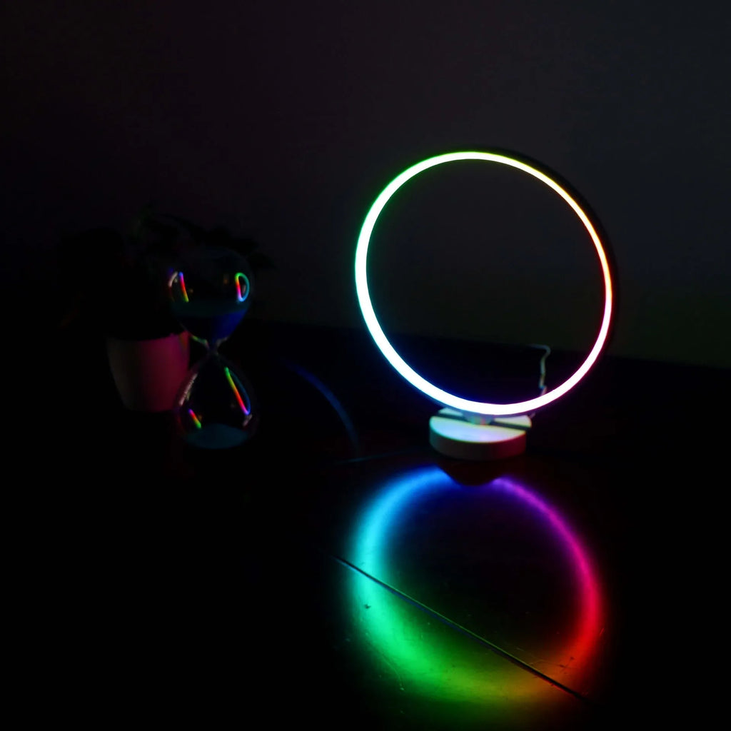 White Full Moon Lamp table lamp with remote control for adjustable mood lighting