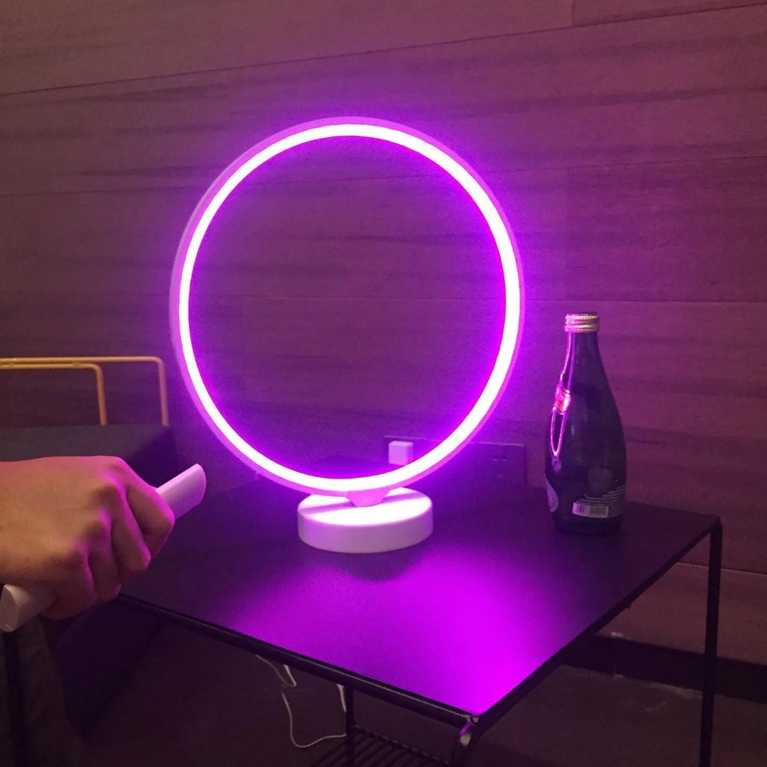 White Full Moon Lamp table lamp with remote control for adjustable mood lighting