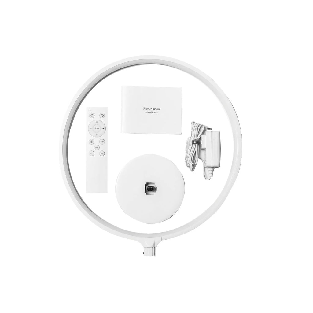 White Full Moon Lamp table lamp with remote control for adjustable mood lighting