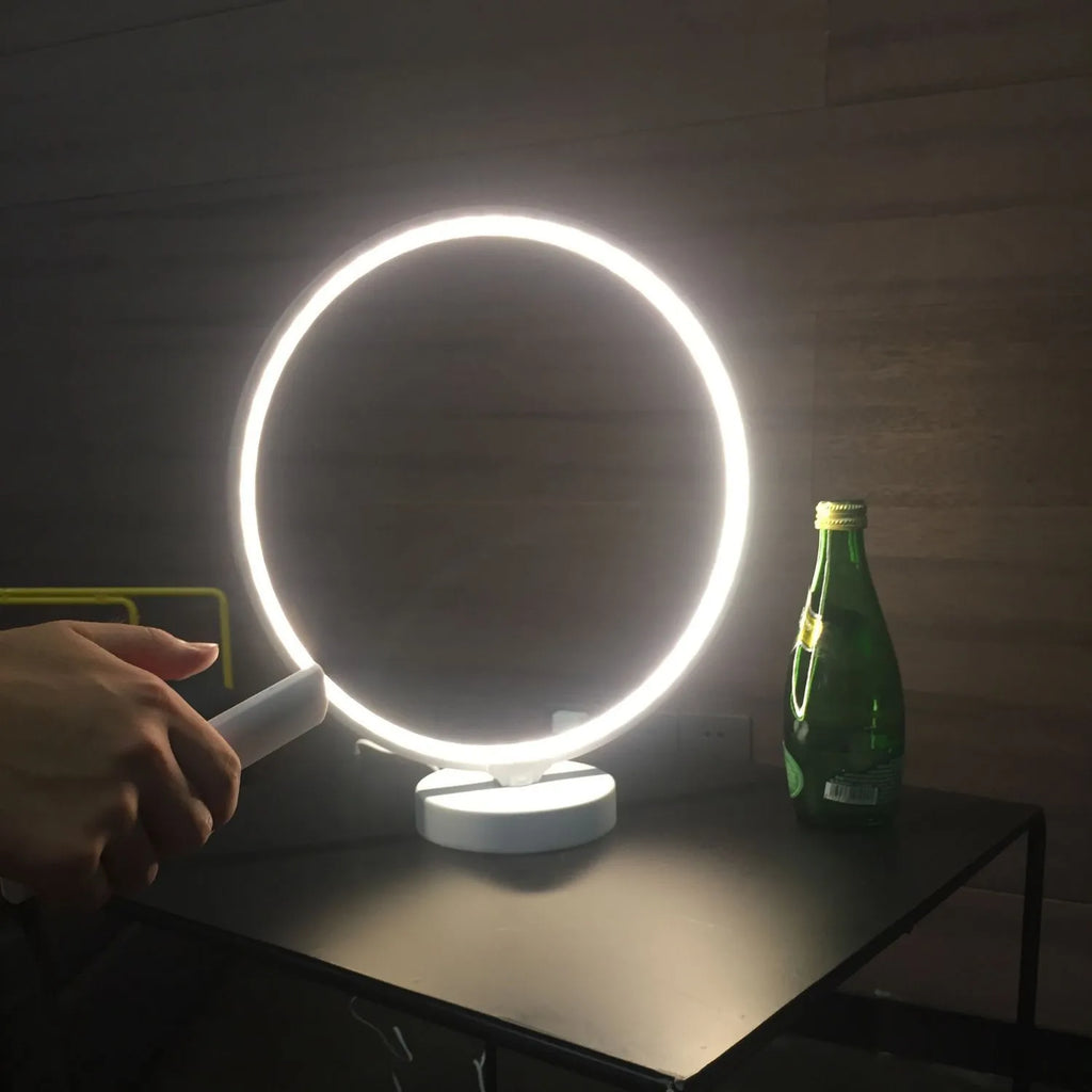 White Full Moon Lamp table lamp with remote control for adjustable mood lighting