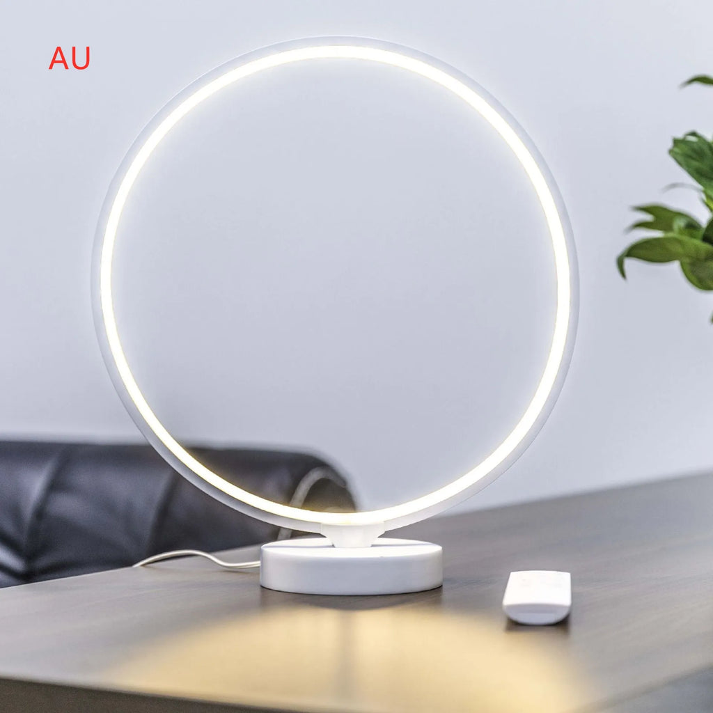 White Full Moon Lamp table lamp with remote control for adjustable mood lighting